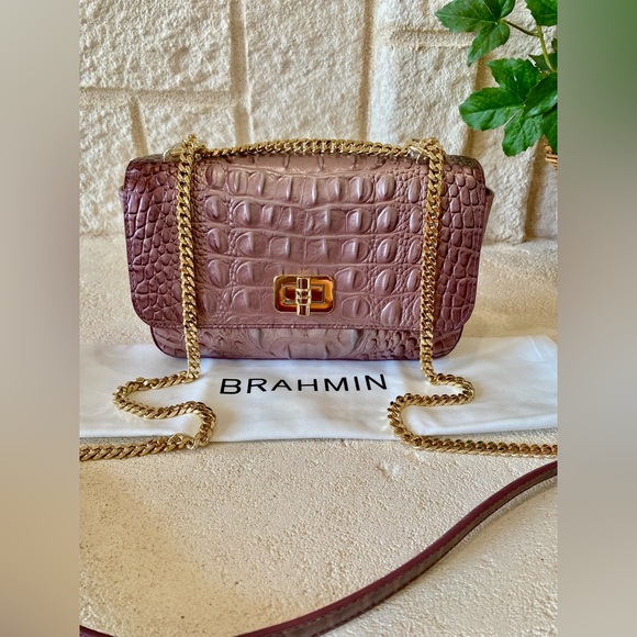 🌸MELLOW ROSE Melbourne “ROSA” Brahmin CROSSBODY/SHOULDER BAG - Picture 4 of 16